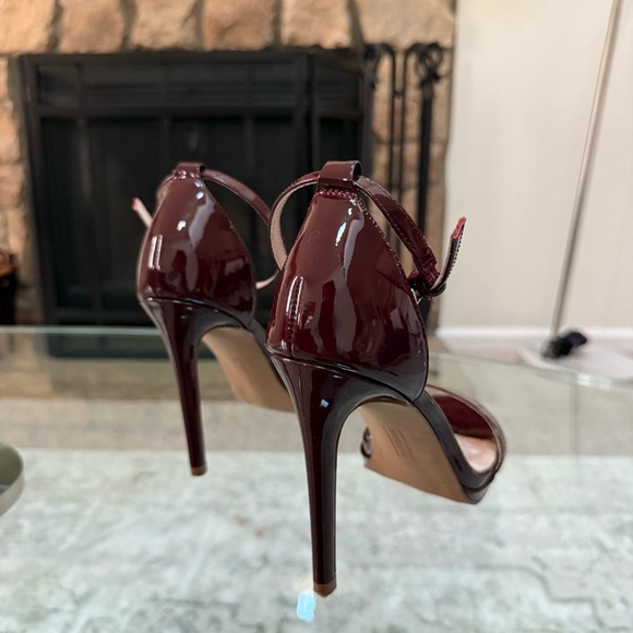 Steve Madden Burgundy Red Wine Rykie Heel Sandal Women’s Size 8.5 - Picture 4 of 8